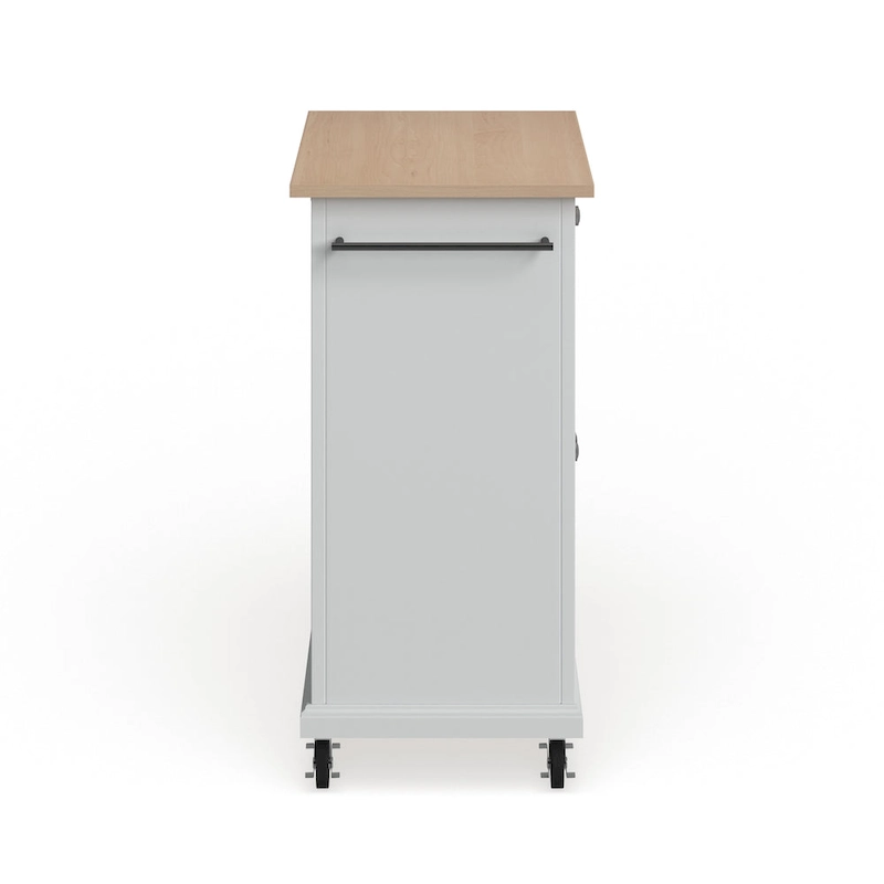Compact Wood Top Kitchen Cart - 31W x 18D x 35.5H