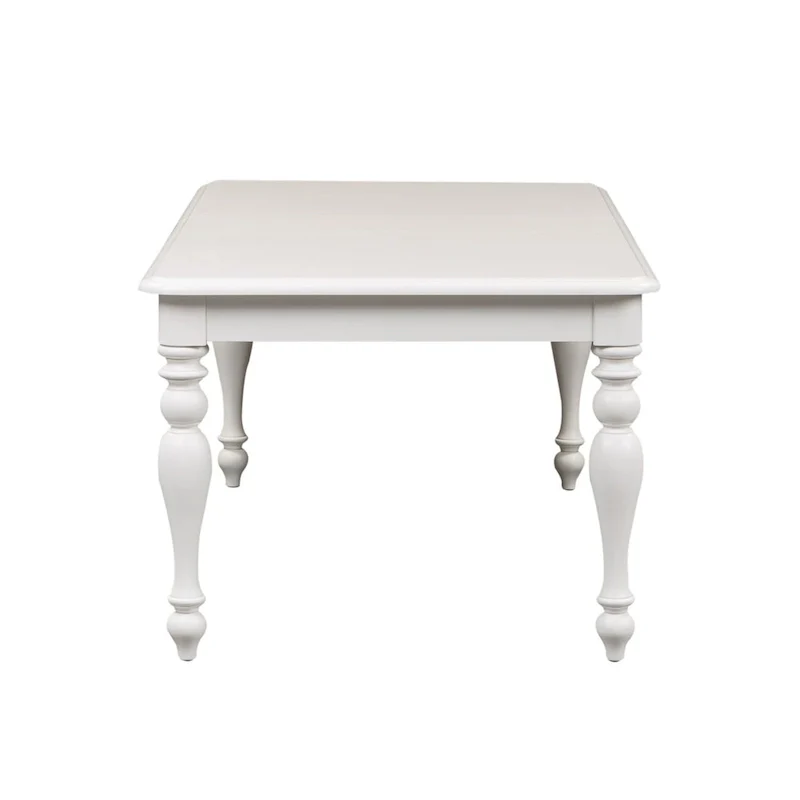 Summer House Oyster White Rectangular Leg Table