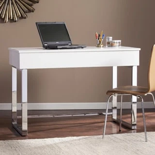SEI Furniture Ida White Adjustable Height Sit/ Stand Desk