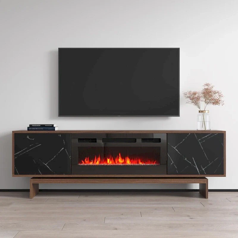 Electric Fireplace TV Stand with Storage