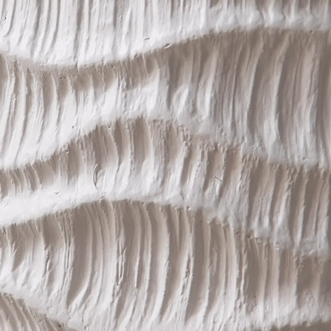 Elegant Drum Design White Wooden Side Table