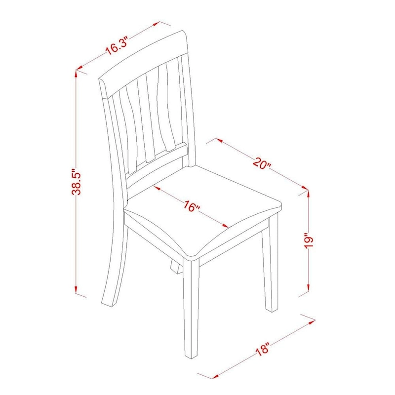 East West Furniture 5 Piece Dining Table Set- A Round Kitchen Table and 4 Dining Chairs, Black & Cherry (Seat Options)