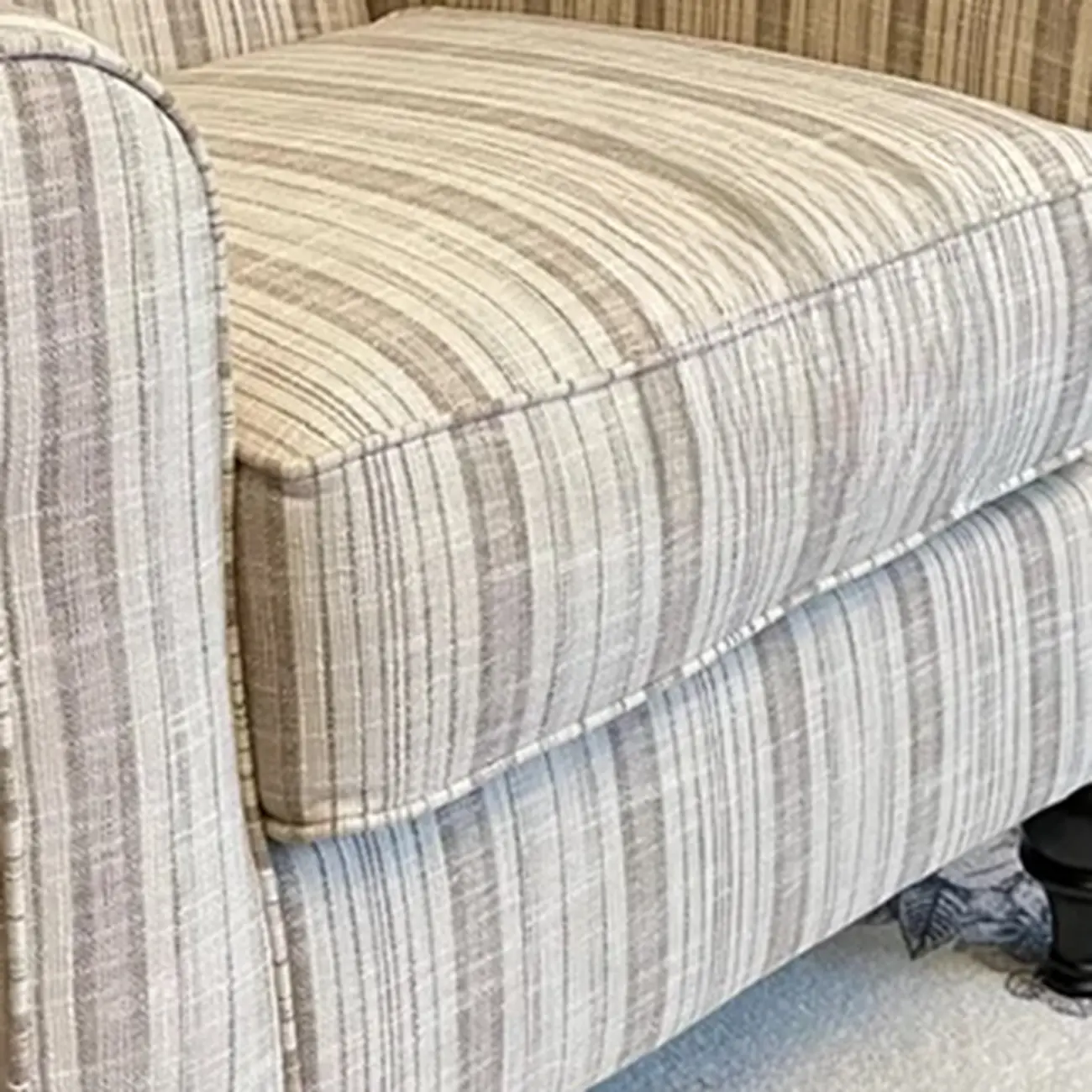 Traditional Wingback Linen Fabric Arm Chair Living Room