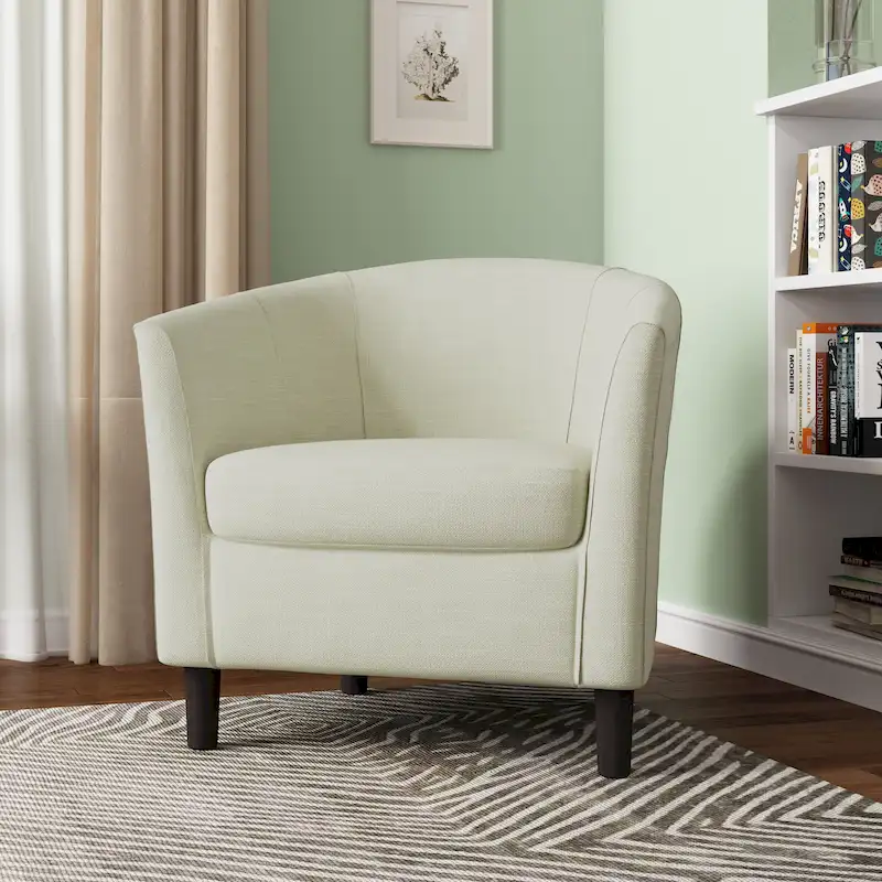 Modern Accent Chair Upholstered Barrel Chair