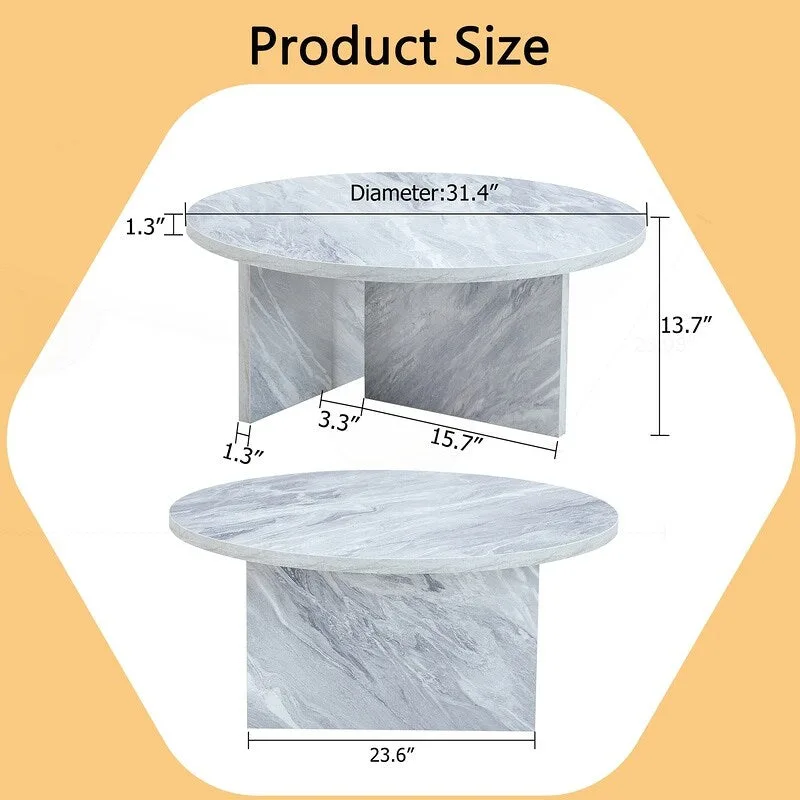 Versatile MDF Round Coffee Table