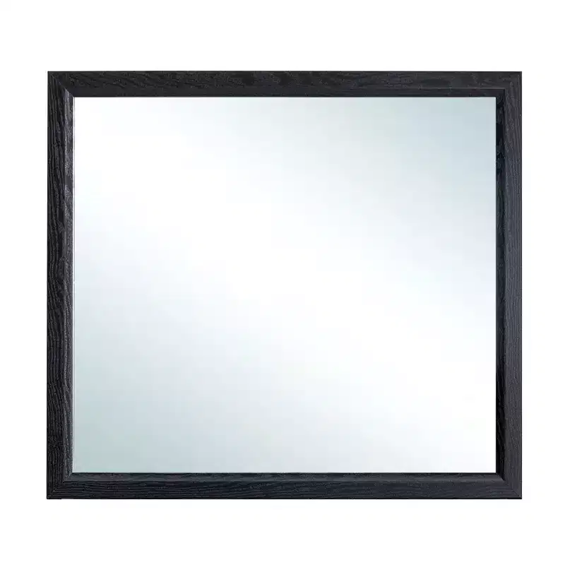 Passion Furniture Glasgow 39 in. W x 35 in. H Rectangle Framed Dresser Mirror