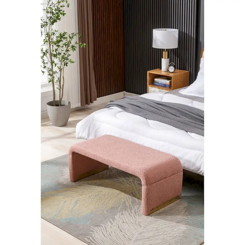 Bench With Gold Metal Legs