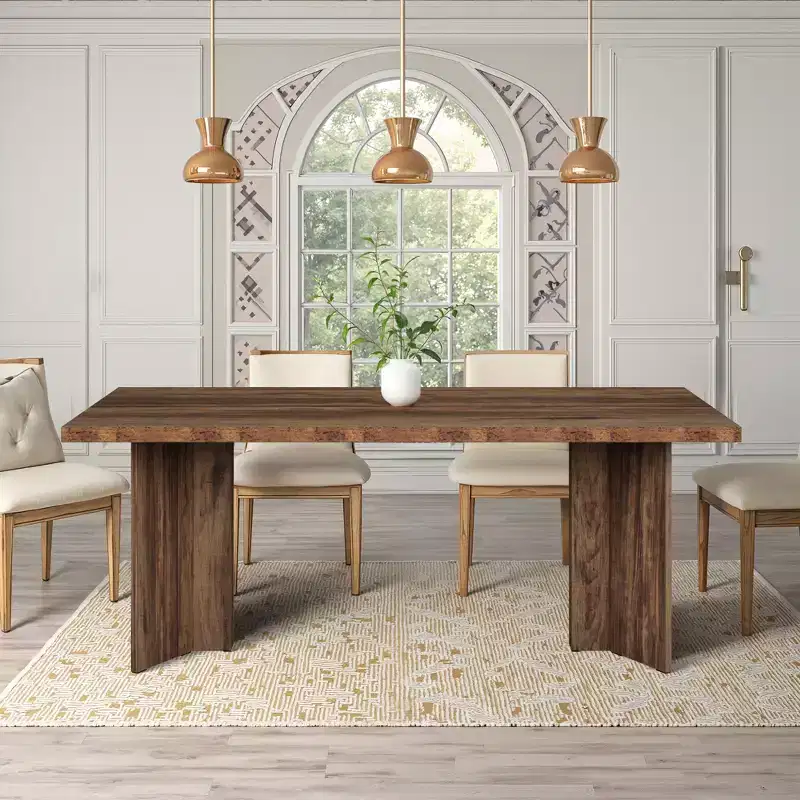 MAYEERTY 63 Inch Multifunctional Dining Table Executive Desk 1.57 Inch Thick E1 Board
