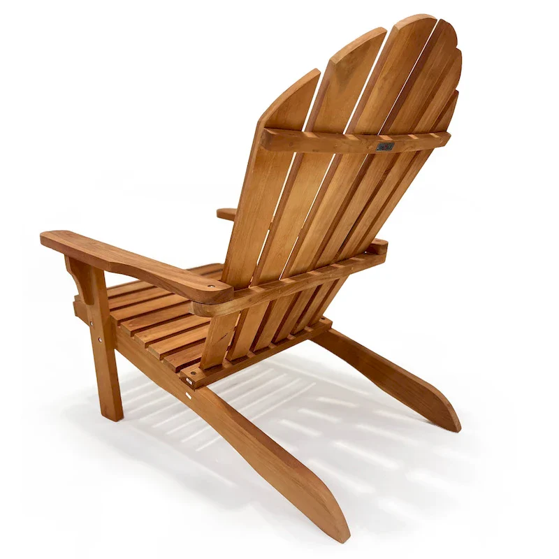LuXeo Bali Teak Adirondack Chair - 28.5 (W)x33.5 (D)x37 (H)