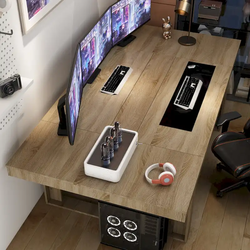 Modern Office Conference Meeting Room Table, 86.6X47.2 Computer Desk