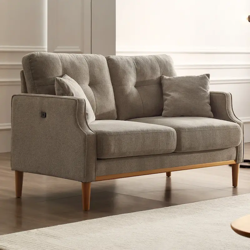 2 Seater Loveseat,USB Charge