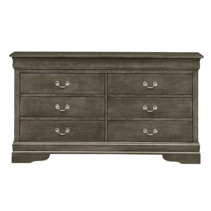 Louis Phillipe 6-Drawer Double Dresser