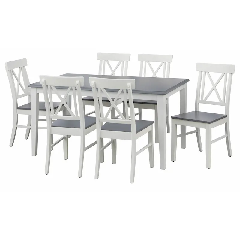 Simple Living Eugenia 7-piece Farmhouse Dining Set