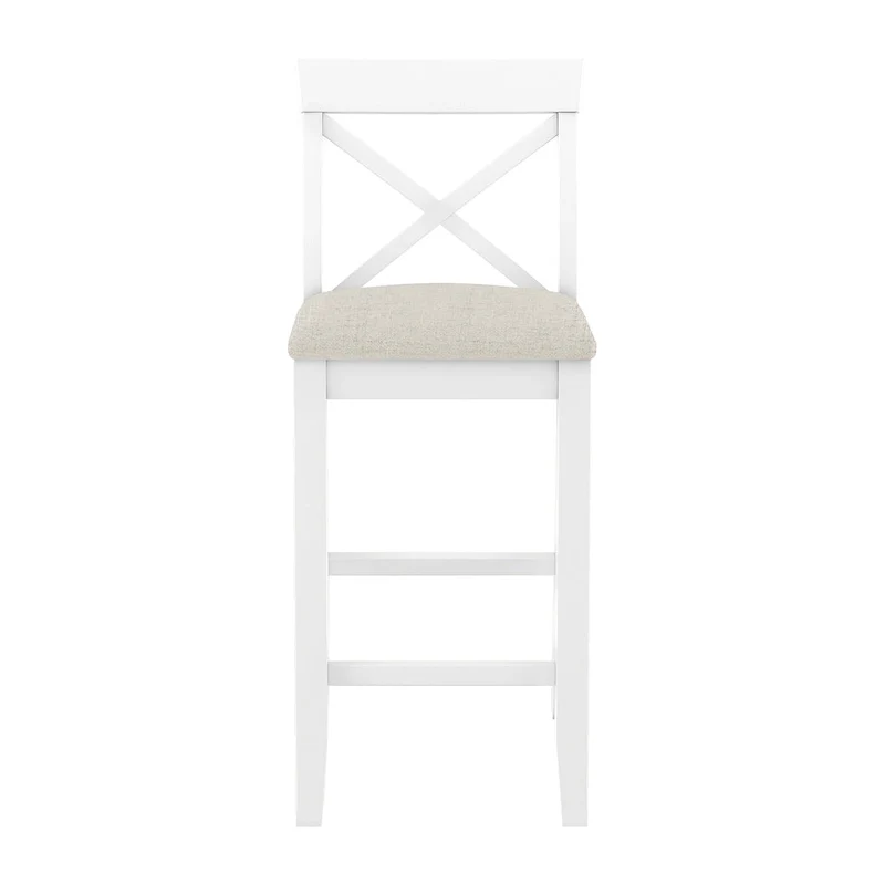 3PCS Rectangular Wood Bar Dining Set