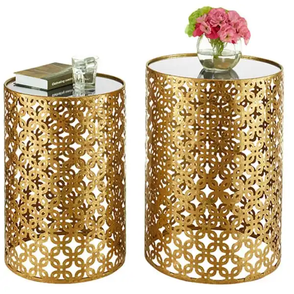 Round Gold Nesting Tables