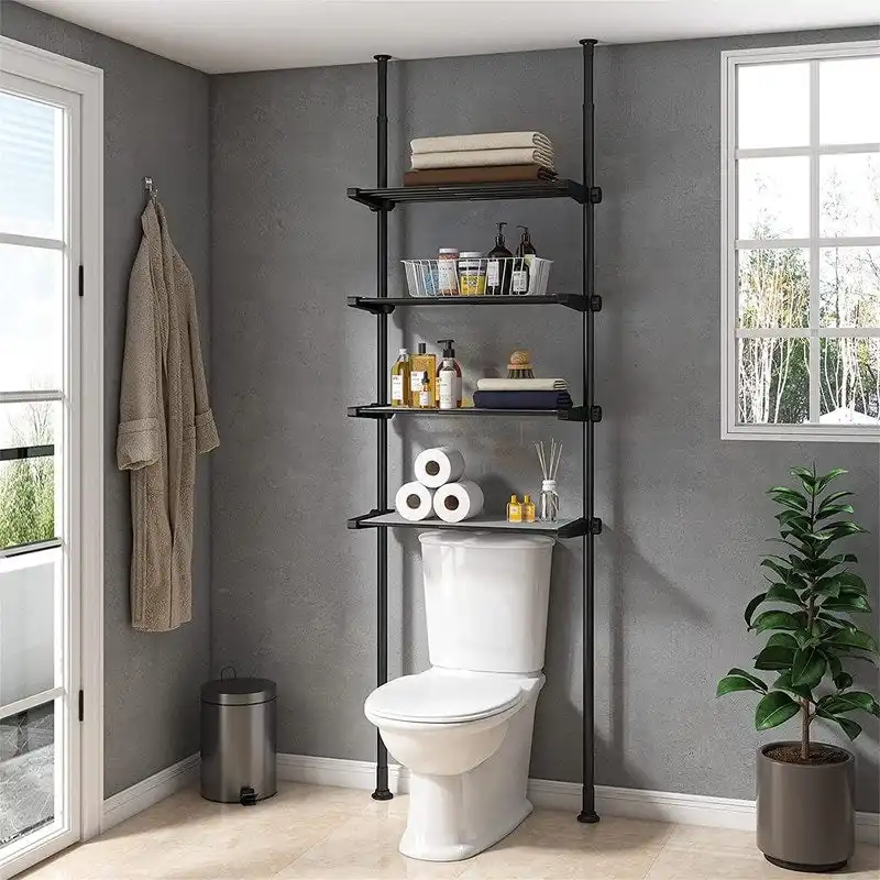 Over the Toilet Storage Cabinet - 10.6 D x 33 W x 116 H