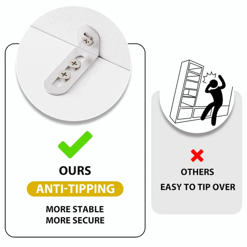 4-Piece Entertainment Wall Unit with 13 Shelves, 8 Drawers, and 2 Cabinets