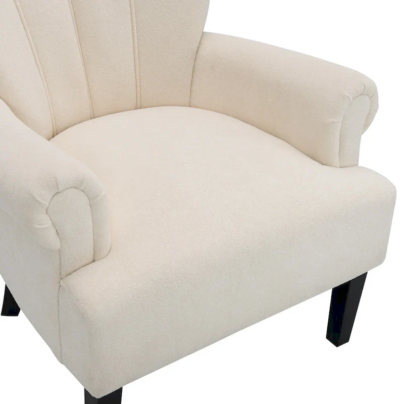 29 Upholstered Arm Chair with High-Density Foam and Channel Back