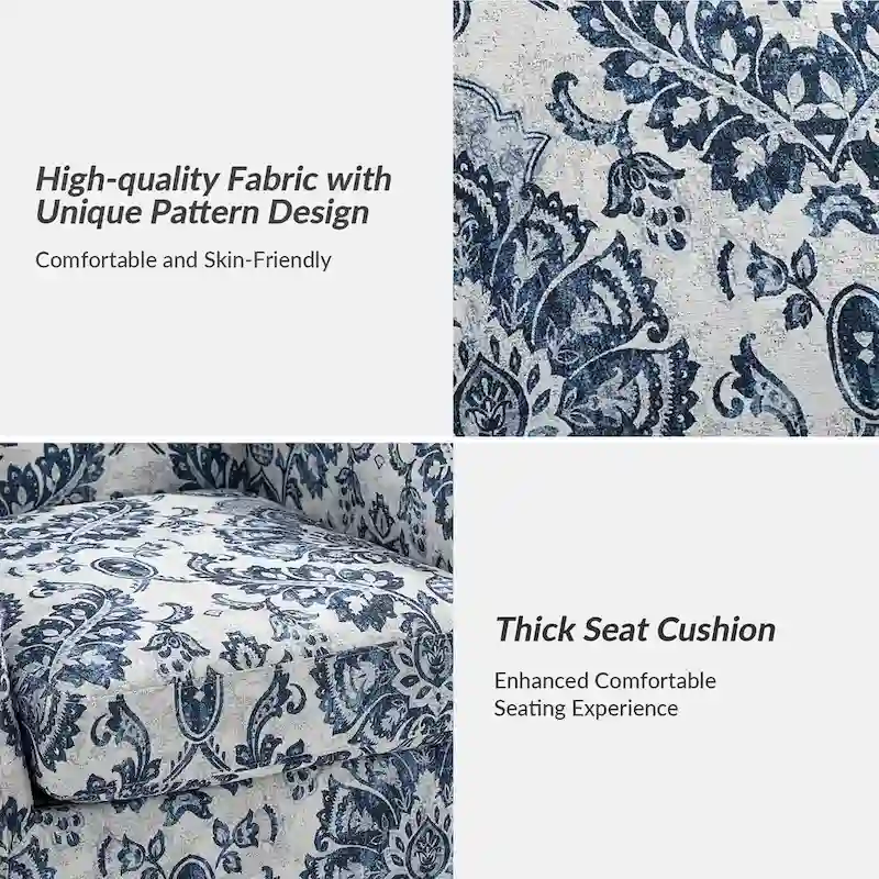 Wooden Upholstery Armchair with Nailhead Trims