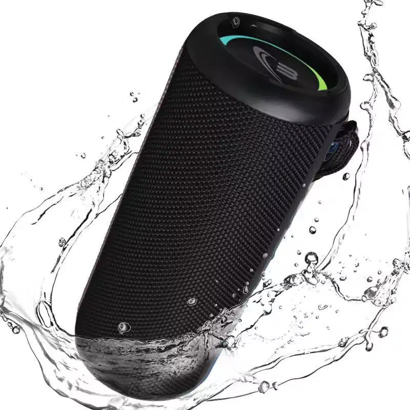 WorryFree Gadgets Portable Bluetooth Speaker, 20W Loud Stereo Sound, Deep Bass, IP66 Waterproof, Bluetooth 5.0, RGB Lights, Dual Pairing