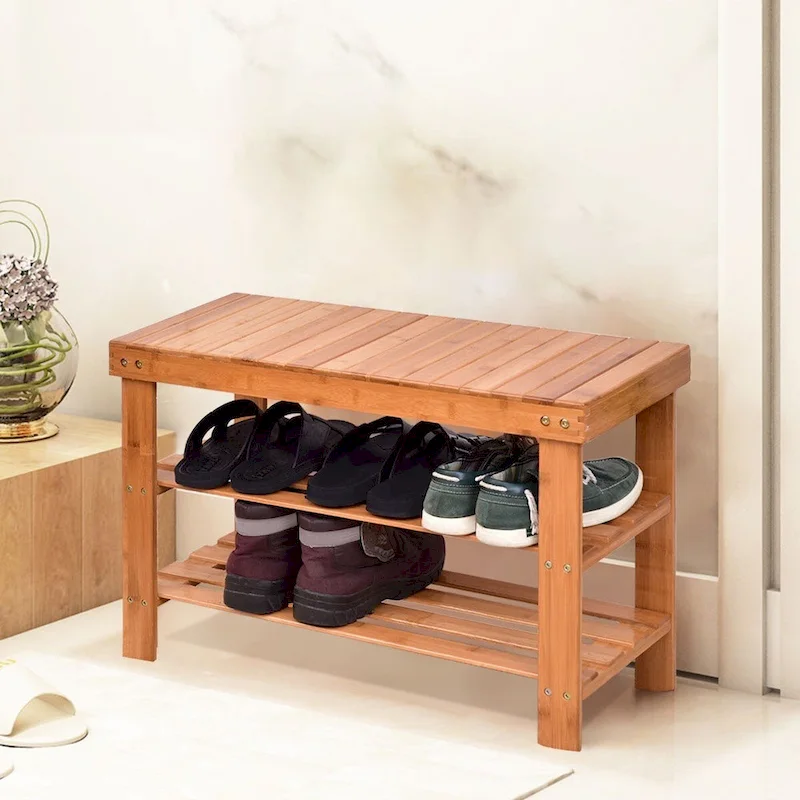 3-Tier Bamboo Shoe Storage Shelf (27.5