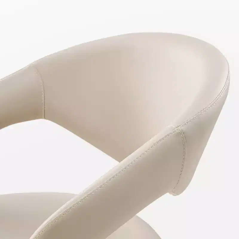 Modern Unique Design Dining Chairs Set of 2, Beige,20.06D x 17.93W x 33.06H