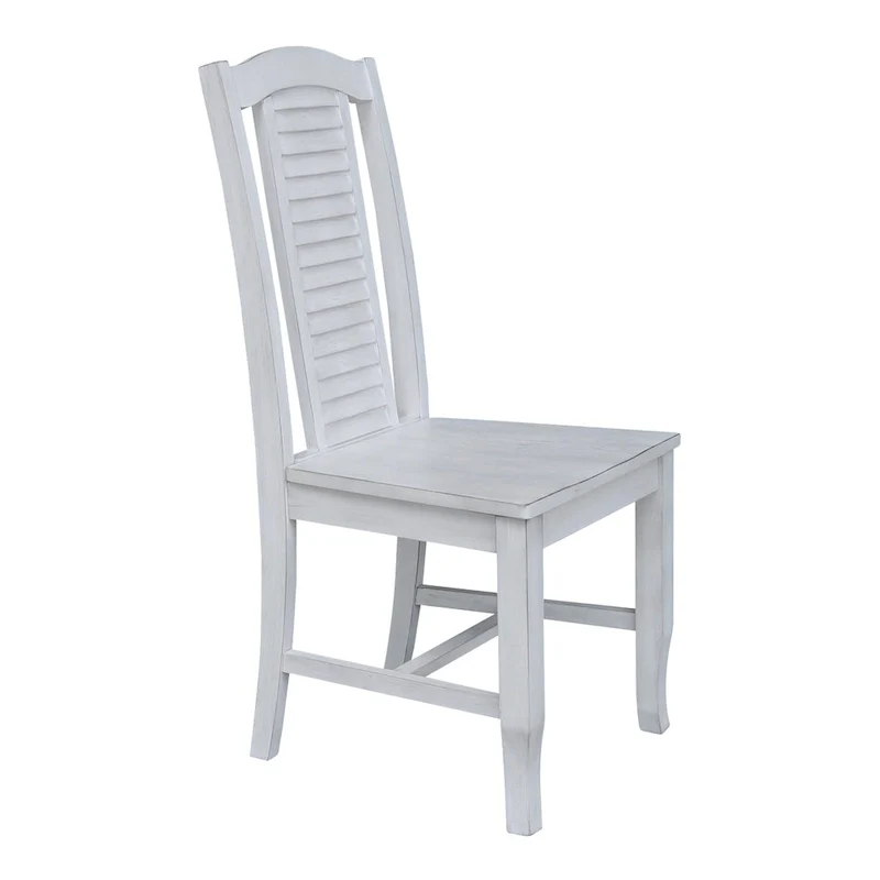 Solid Wood Seaside Dining Chairs - Set of Two