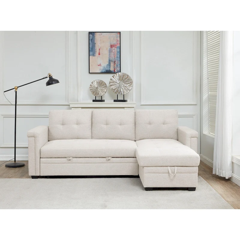 Storage Convertible Reversible Sectional Sofa