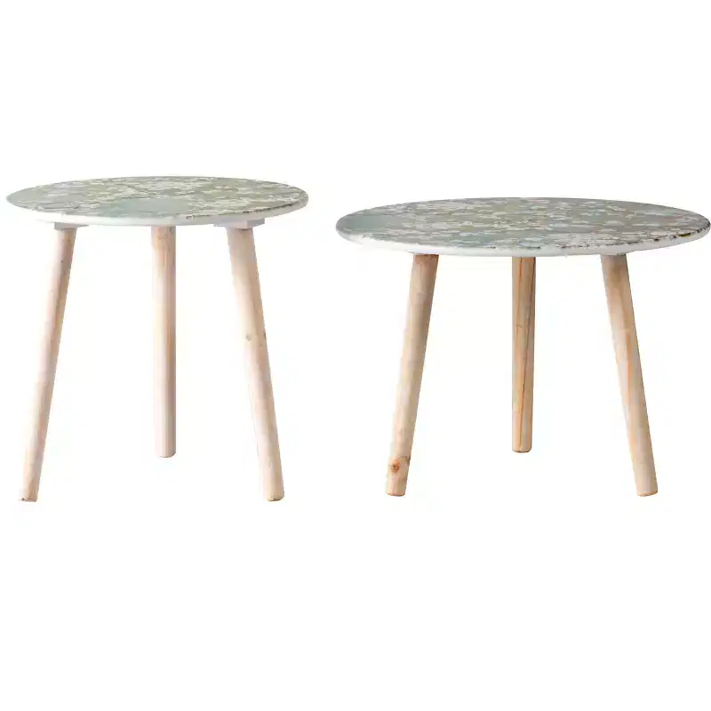 Set of 2 Decorative Accent Side Tables