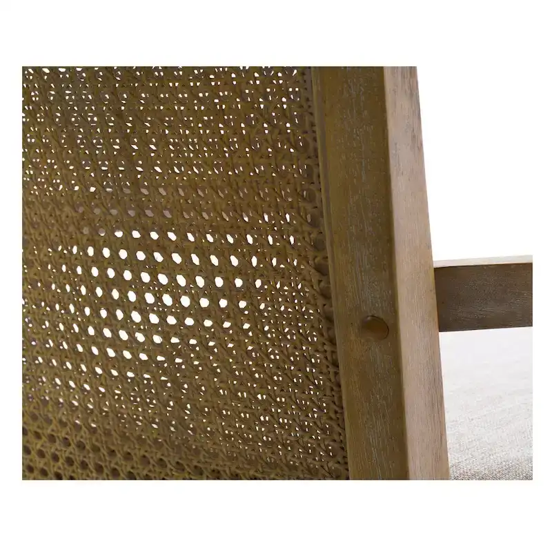 Madison Park Blaine Cream/Reclaimed Natural Cane Back Counter Stool