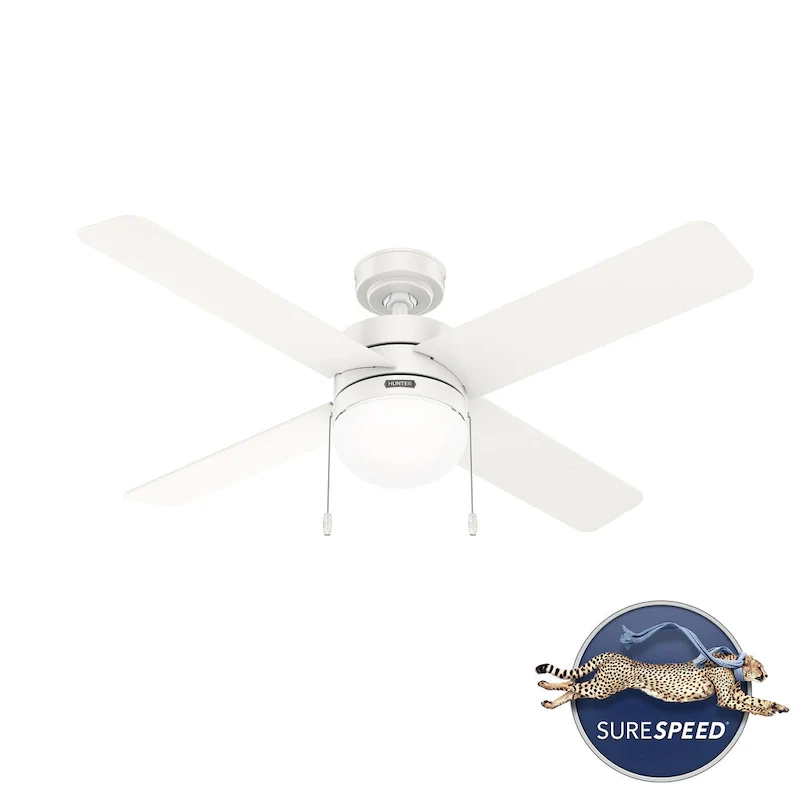 Hunter 52  Timpani Ceiling Fan w/ LED Light, Pull Chain