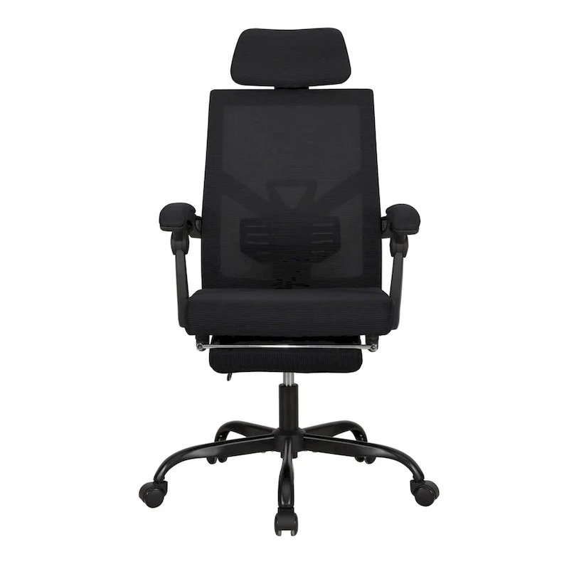 Office Chair With Foot Rest Ergonomic Swivel Mesh Task Office Chair