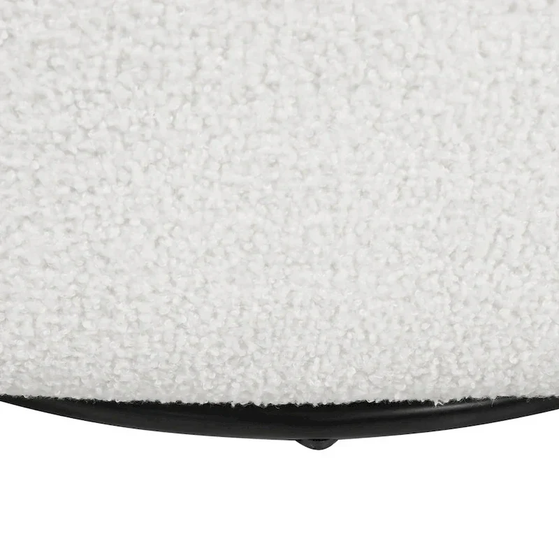 Mokena Textured Boucle Upholstered Swivel Club Chair by Christopher Knight Home