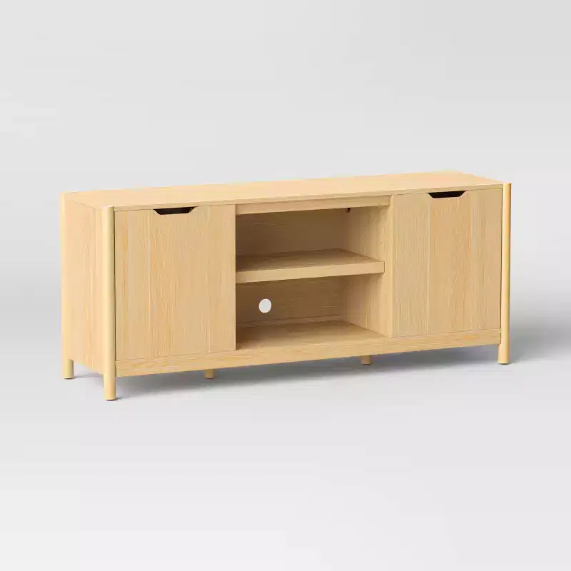 Scandi Media ,TV Stand For TVs Up To 59" Natural - Room Essentials™