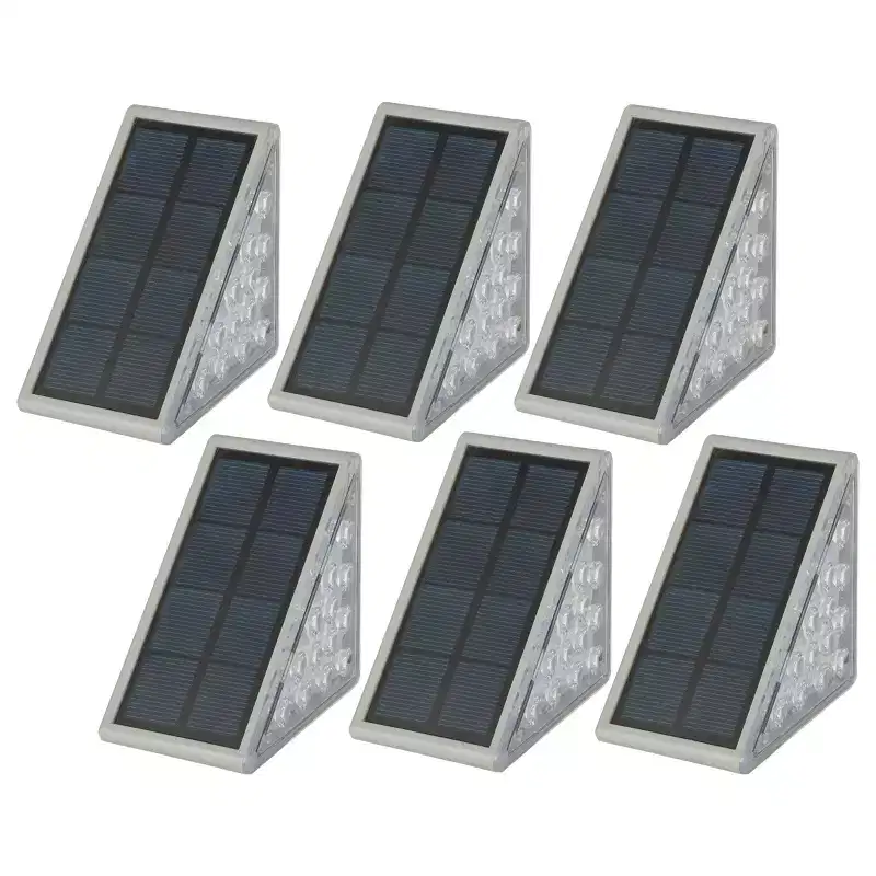 Pure Garden Solar Step Lights for Outside 6-Pack