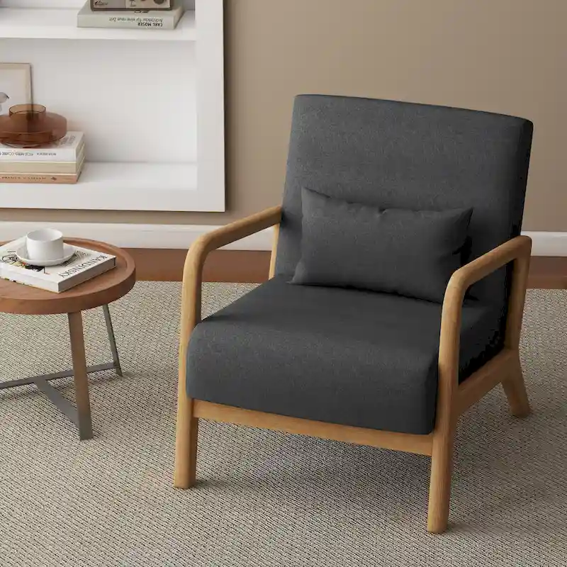 Upholstered Arm Chair with Cution Modern Side Accent Chairs - 25.8