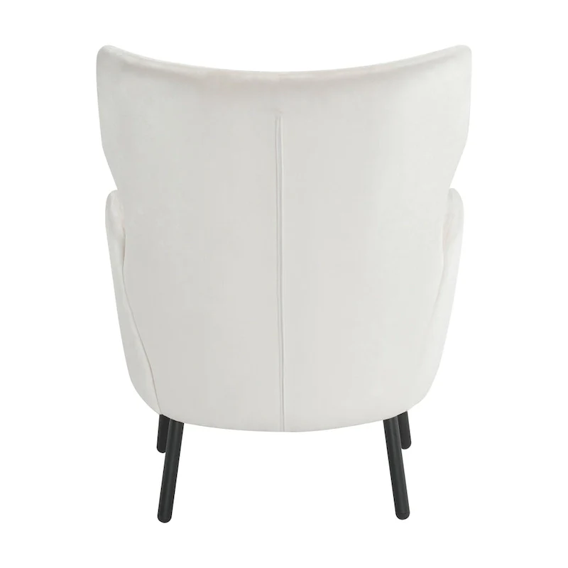 Stylish Wing Back Velvet Accent Chair by Christopher Knight Home