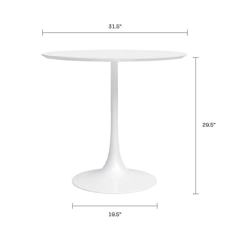 Jamesdar Kurv 31.5 Mid-Century Modern Cafe Table