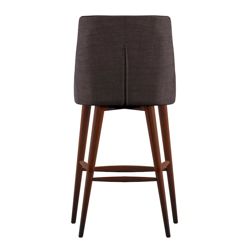 Sasha Espresso Barrel Back Counter Stools (Set of 2) iNSPIRE Q Modern