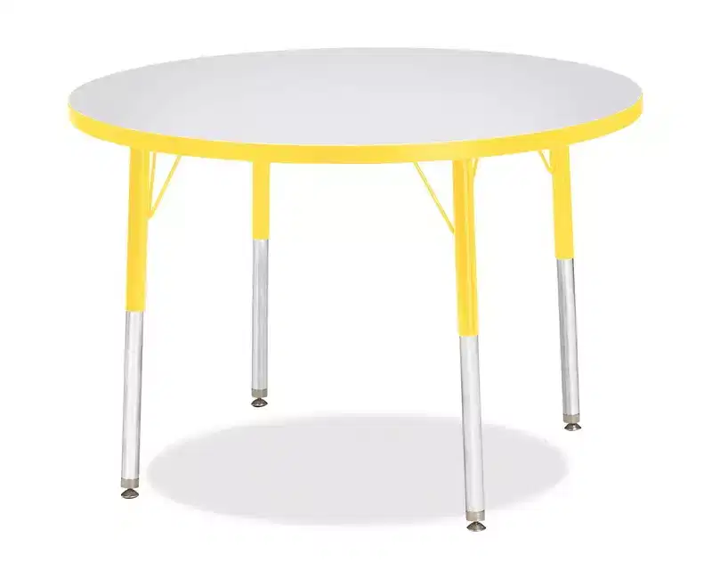 Yellow, Round Activity Table, Seats up to 4 Adults