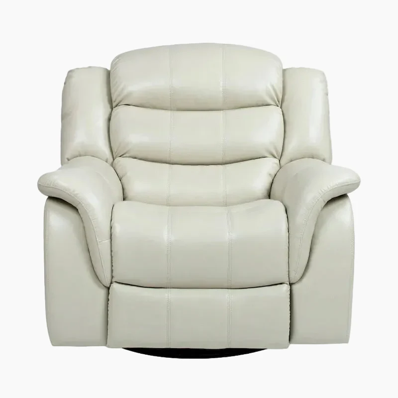 41.5 Faux Leather Manual Swivel Glider Recliner