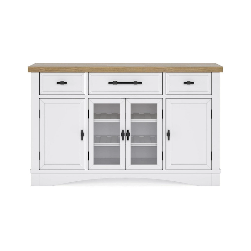 Signature Design by Ashley Ashbryn White/Natural Dining Server - 60  W x 19  D x 37  H