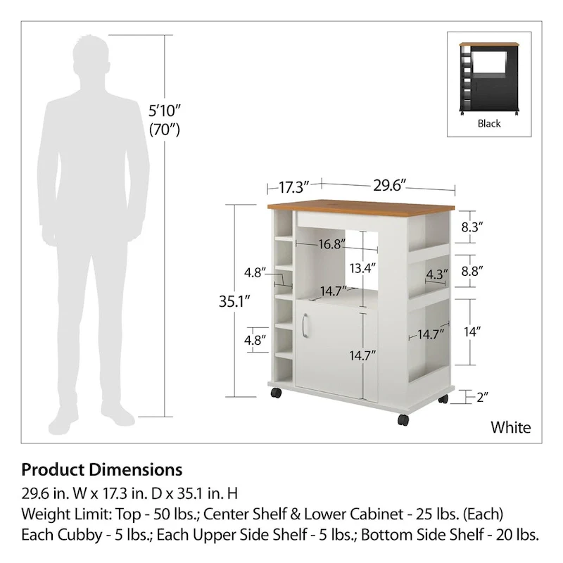 Avenue Greene Lakeview Kitchen Cart