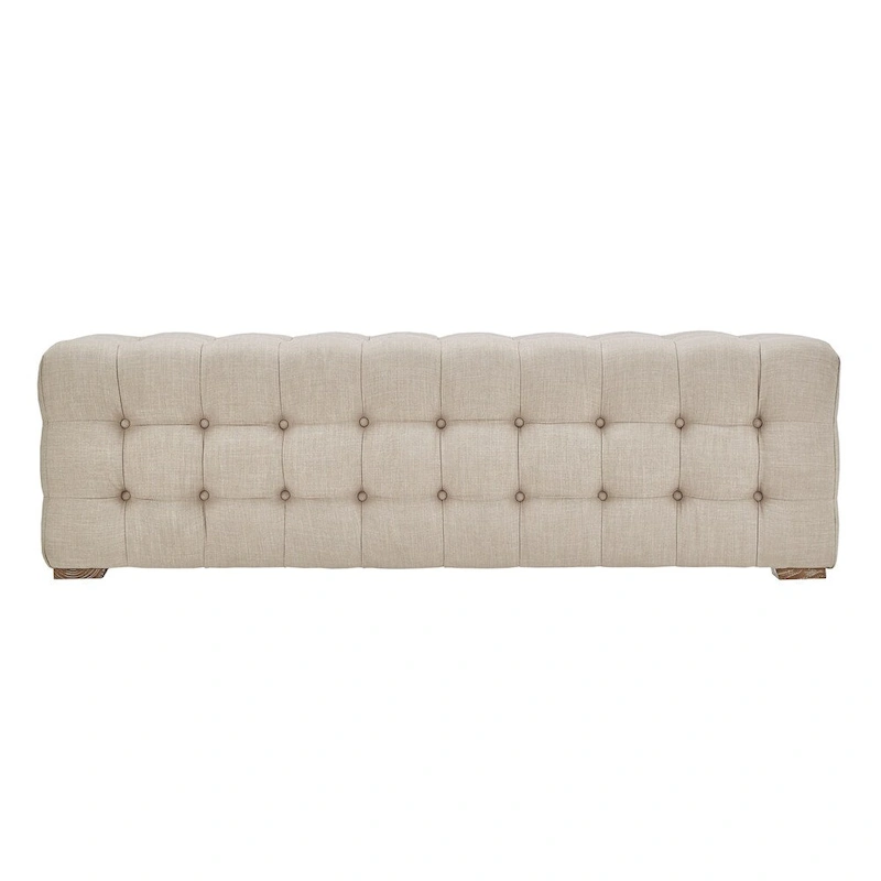 Knightsbridge Linen Fabric Tufted Bench by iNSPIRE Q Artisan