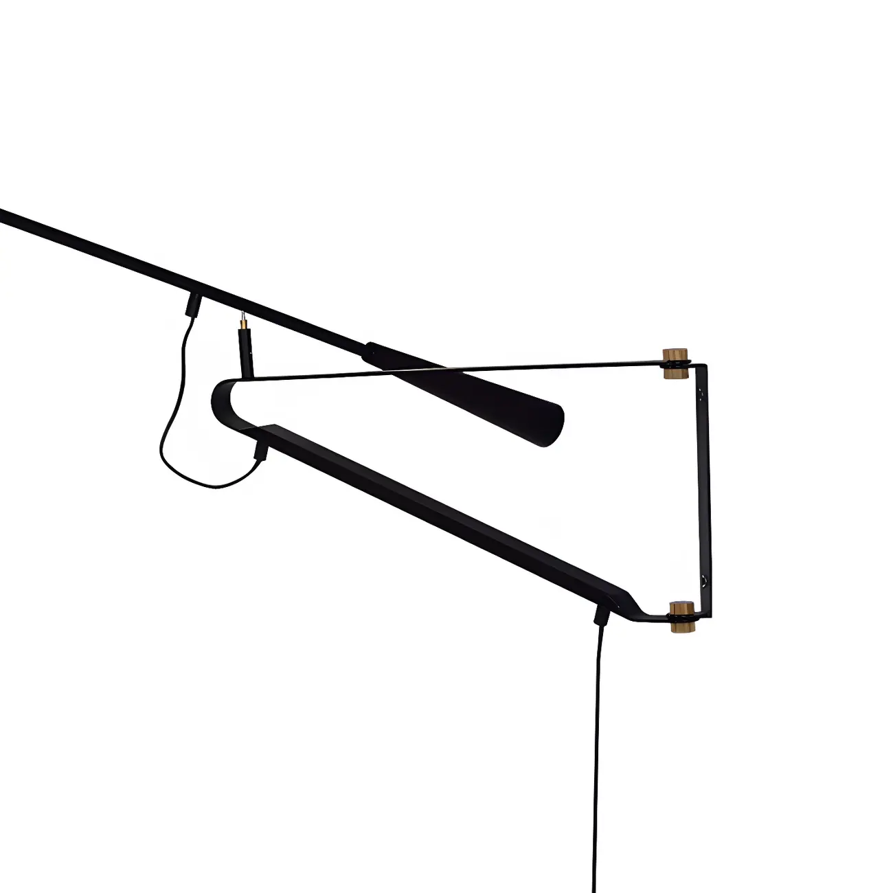 Postmodern Metal Long Swing Arm Wall Light