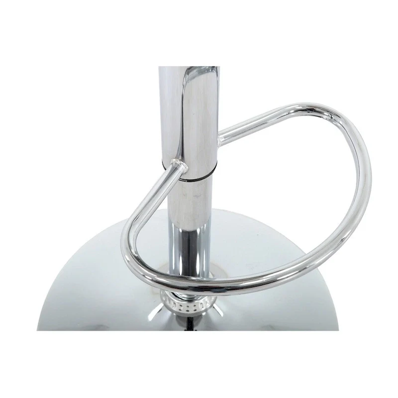Pink / Pewter / Gold Adjustable Height Swivel Bar Stool with Chrome Finish – Single Seat