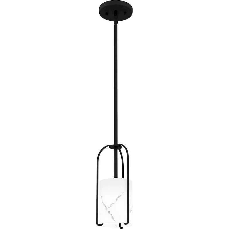 Fairbanks 1-Light Matte Black Mini Pendant Light