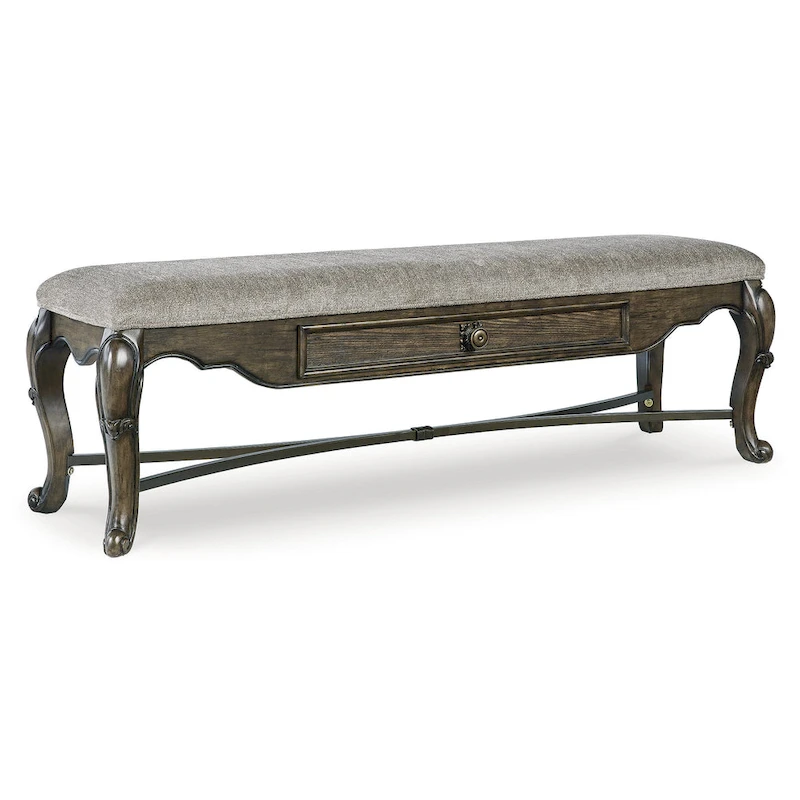 Signature Design by Ashley Maylee Dark Brown 63 Dining Bench - 63.25W x 17.5D x 20.25H