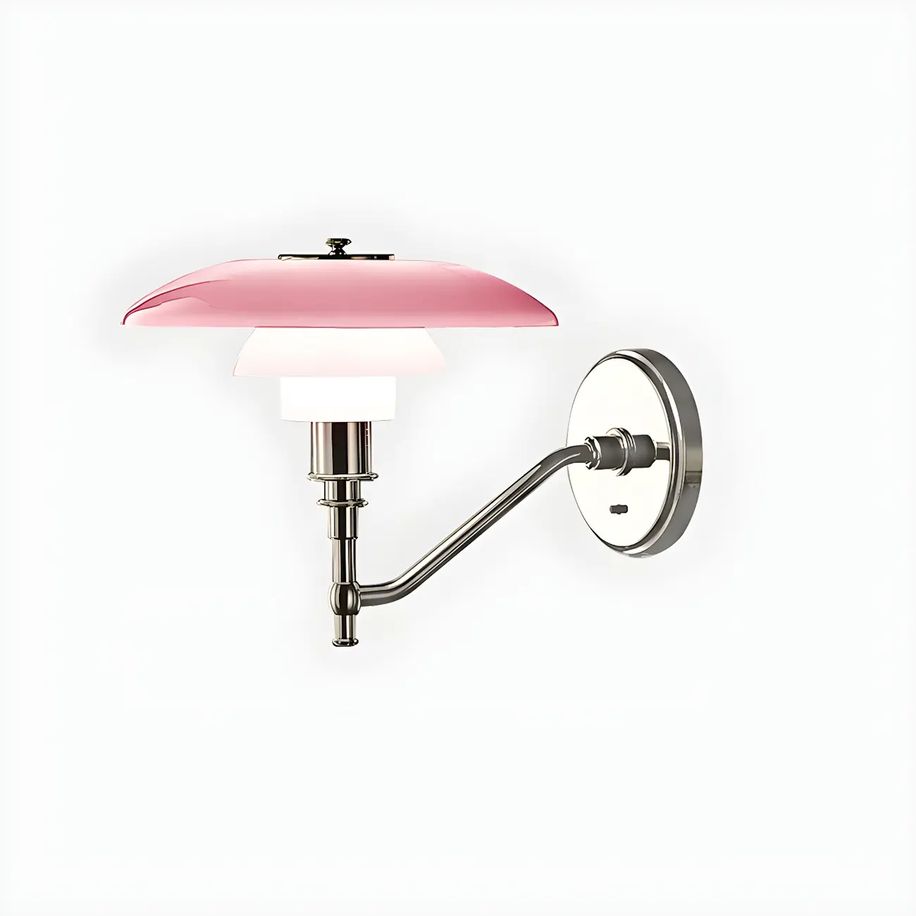 Mini 3 Tiers Wall Sconce with Glass Shade for Living Room