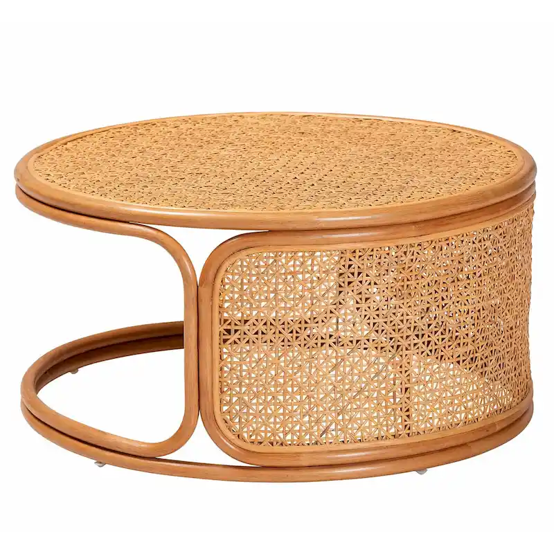 Eldon Bohemian Honey Rattan Coffee Table